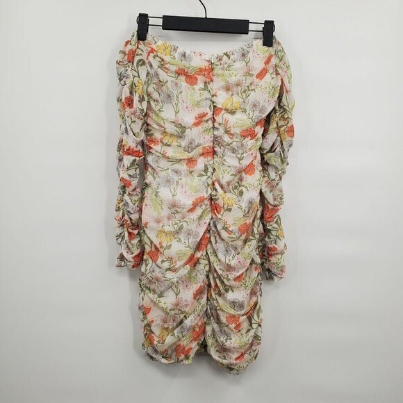 Bump Biddy Maternity Kiara Floral Mini Dress Women Size Large NWT - Picture 8 of 16